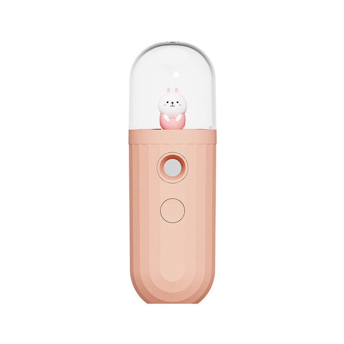 中国直邮萌宠补水仪纳米喷雾器 学生可爱迷你便携USB充电式保湿美容蒸脸仪 小兔一件