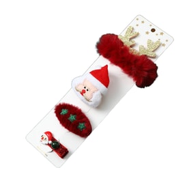 【中国直邮】 HSPM 新品圣诞节礼物 老人麋鹿圣诞树发夹套装 老人款发夹四件套F