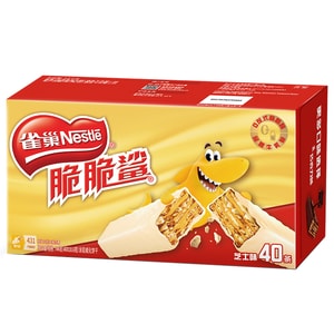 【中国直邮】 雀巢中国 脆脆鲨威化饼干 芝士味 解馋休闲零食小吃 744g(18.6g*40条)大盒装【臻选品质 9层酥脆更美味】