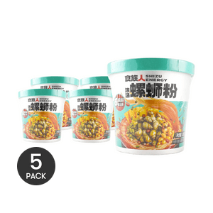 食族人 柳州螺蛳粉 冲泡即食 桶装 142g *5【5份超值装】