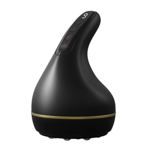 【中國直郵】 柏意 智慧真空拔罐電動刮痧儀 經絡刷按摩器吸痧儀 USB充電式 送精油2瓶底罐6隻 黑色