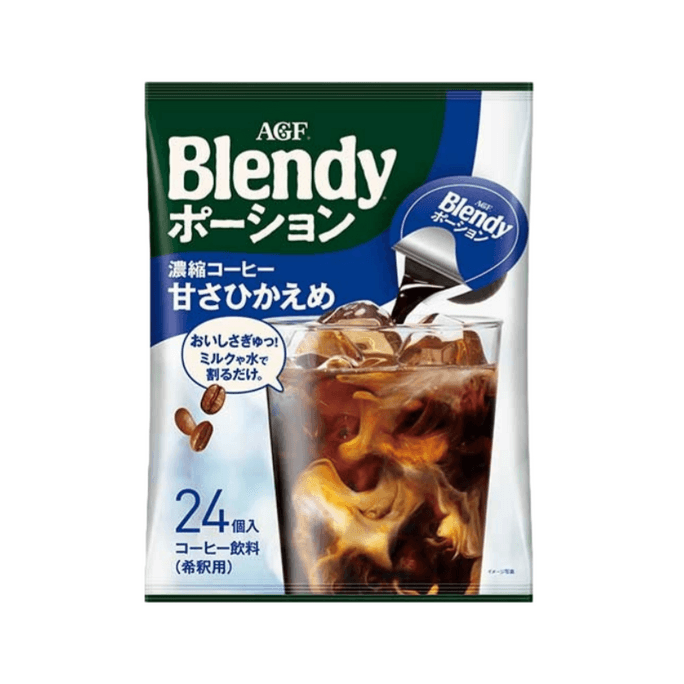 日本 AGF BLENDY 低糖浓缩咖啡液 108g(18gx6个)