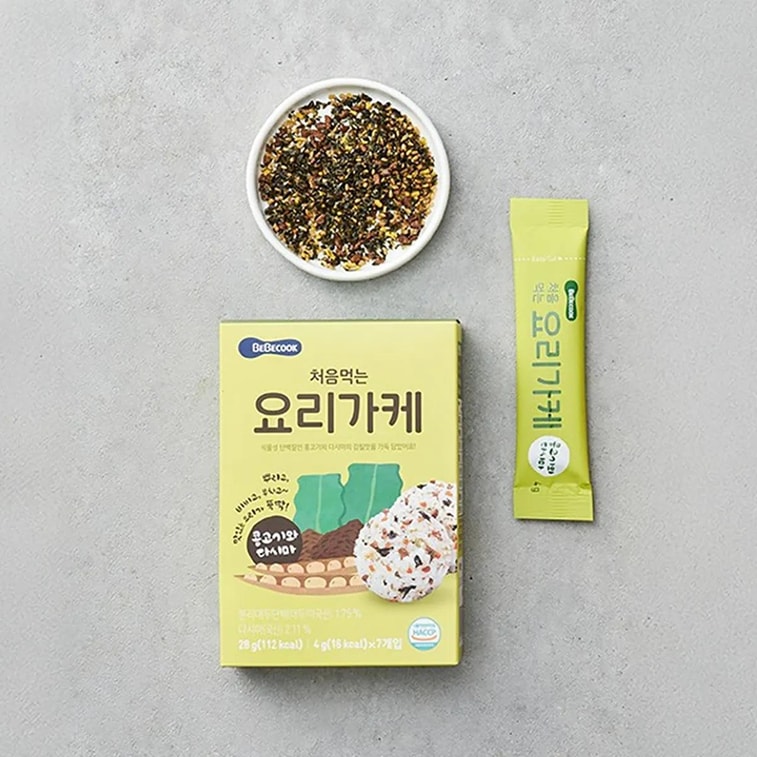 첫 요리 가루, 채소고기&김, 0.88 oz *2【2팩】【무첨가 아기 조미료】 8