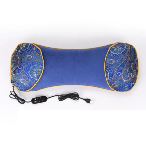 Ai Cao electric heating hot compress pillow therapy helps sleep bone pillow  Blue/51cm * 18cm each