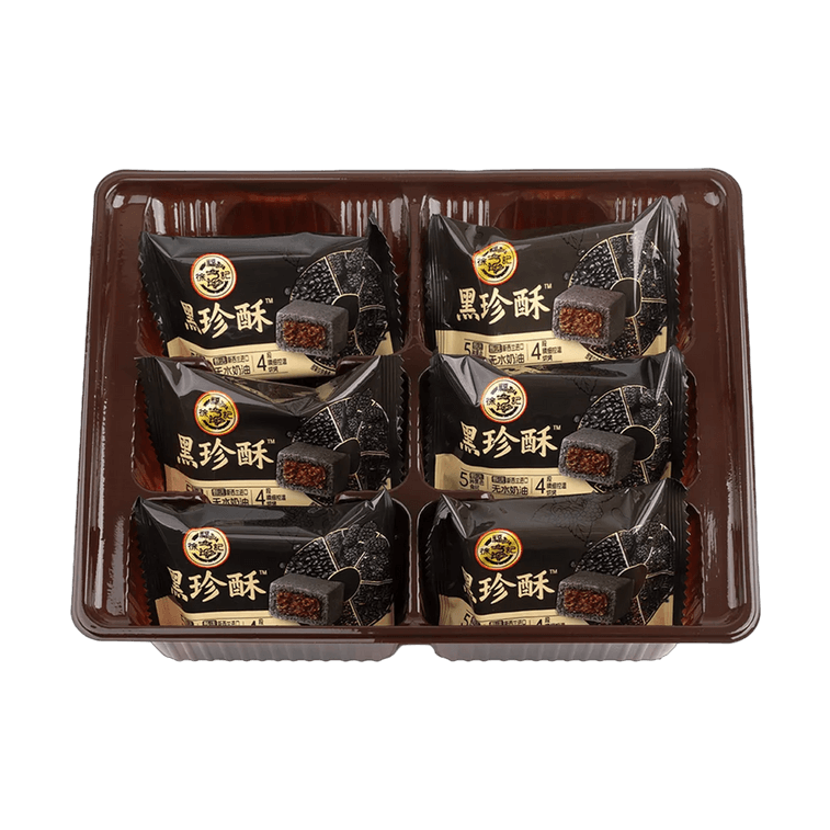 徐福记 黑珍酥 五黑食材中式糕点 6枚入 150g【皮酥馅柔 浓郁醇香】【下午茶点心】 3
