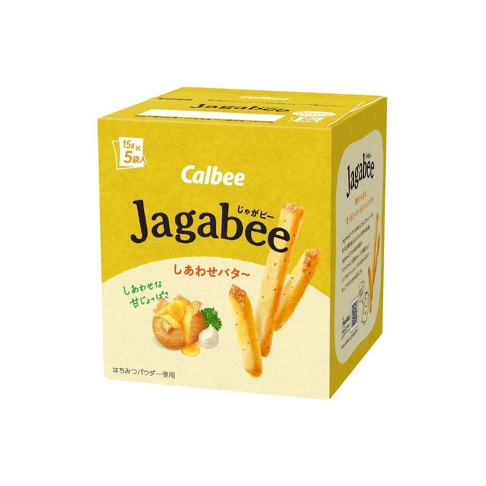 【日本直送品】カルビー Jagabeeチップス ハニーバター味 15g*5袋
