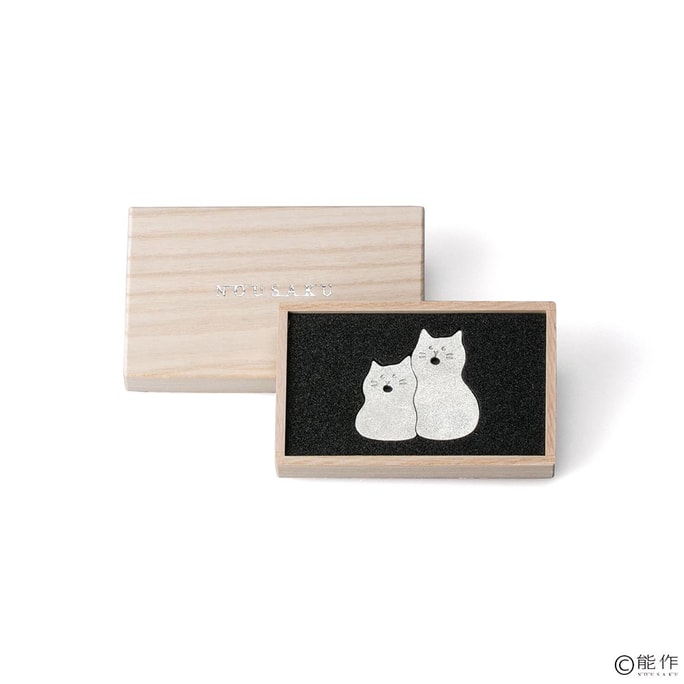 Handmade Chopstick Rest - Singing Cats - Set Of 2 Made In Japan