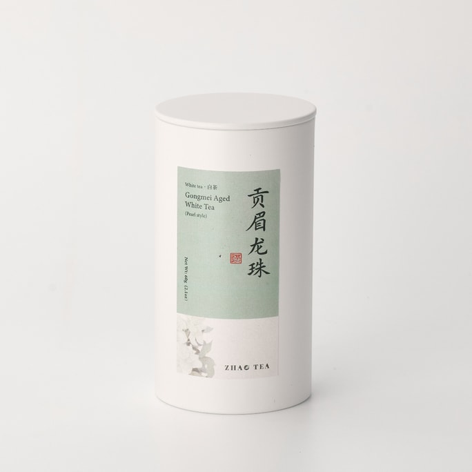 美国 赵赵的茶 ZhaoTea 贡眉龙珠 老白茶 福建福鼎 香糯甜醇 一颗一泡 60g