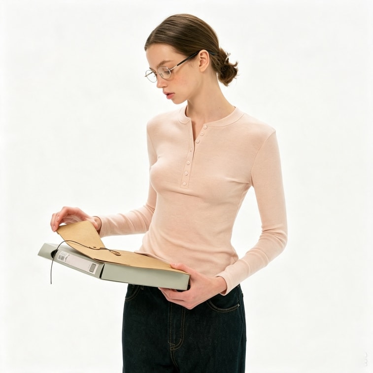 Brown Wool-Blend Quarter-Button Tee Size XL – Soft Merino Wool, Breathable & Smooth. Stand Collar With Buttons. Slim-fit & Flattering. Great For Layering Or Solo. Perfect Fall/winter Basic. 4