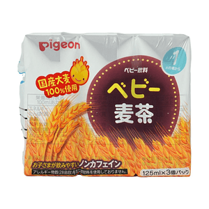 Baby Barley Tea 4.23 fl oz*3 packs 【100% Japanese Barley】【Caffeine Free】【Suitable from 1 Month】