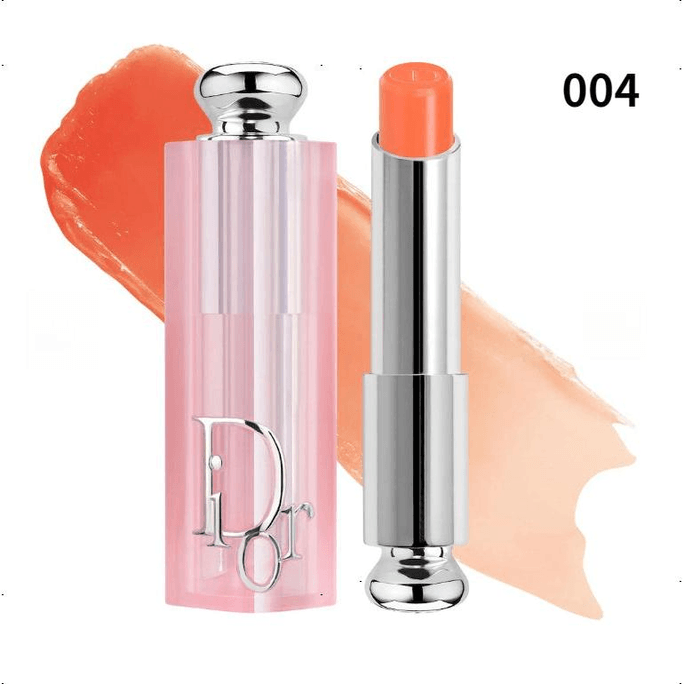 【韓国から直送】ディオール カラーチェンジング リップバーム (フランス)、保湿・栄養補給、ナチュラルリップカラー、3.2g、#004 コーラル。