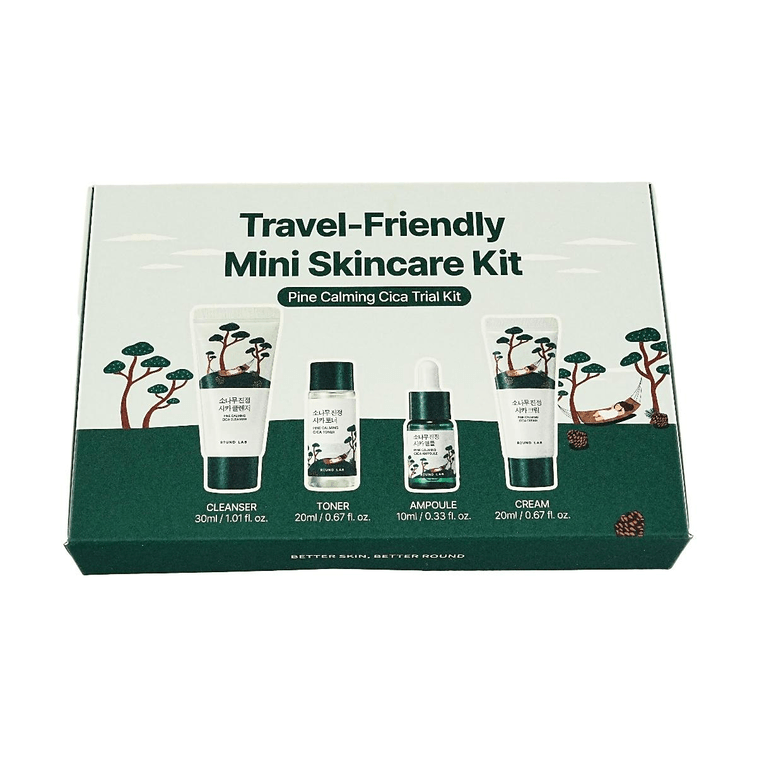 Pine Calming Cica Trial Kit(Cleanser 30ml+Toner 20ml+Ampoule 10ml+Cream 20ml)​ 3
