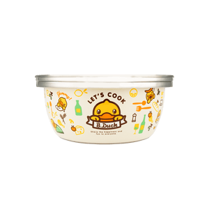 炊大皇×B.Duck小黄鸭联名 304不锈钢盆筛刨3件套 多功能沥水篮洗菜收纳切丝器 TP03XHY