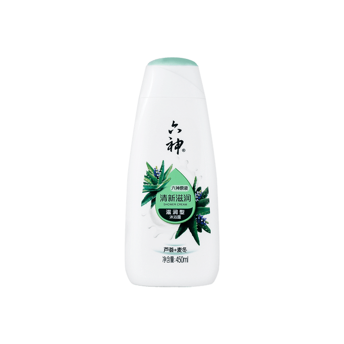 六神 清新滋润沐浴露 滋润型 芦荟麦冬 450ml