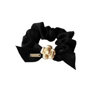 Camellia pattern large intestine hair tie for women, high-end internet celebrity style, round bun hair elastic, hair tie accessory*1
