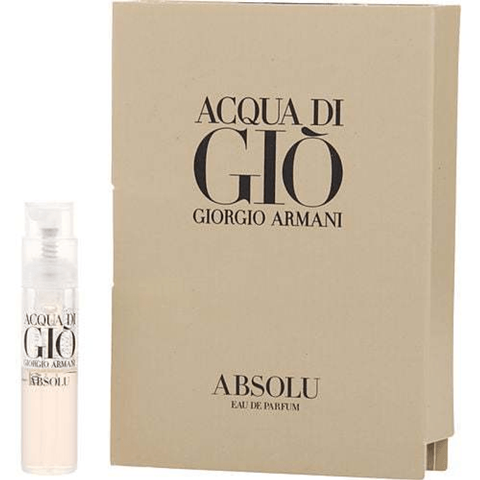 Giorgio Armani Acqua Di Gio Absolu淡香水噴霧小樣卡片