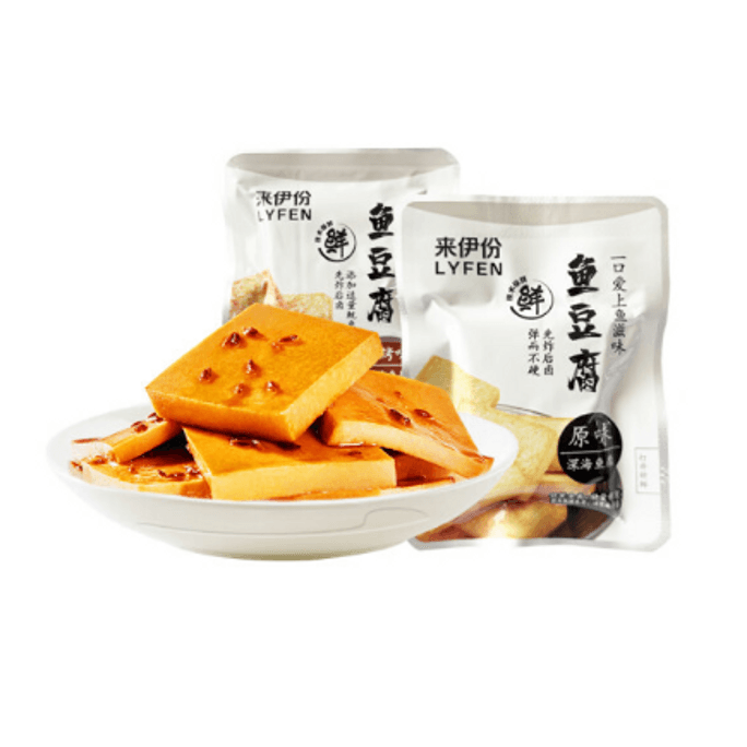 LYFEN Fish Bean curd BBQ flavor soy products vegetarian meat snacks 360g/ box