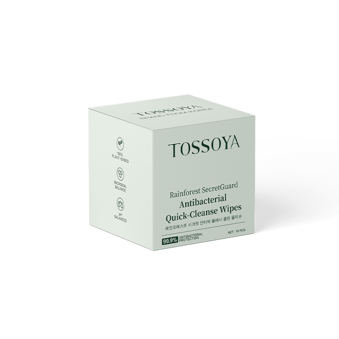 Antibacterial Quick-Cleanse Wipes 10PCS