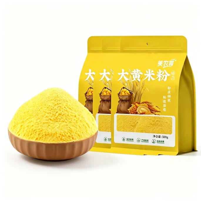 메이농거 갓 제분한 기장가루 (찹쌀 경단, 탕위안, 떡 등 다양한 떡 만들기에 적합, 정통 거친 곡물 가루, 500g*1팩)