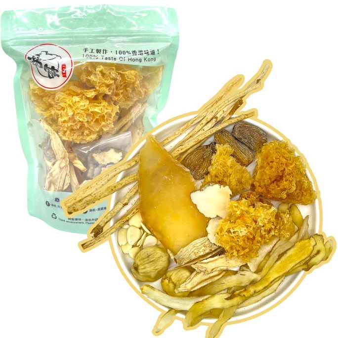 香港 汤饮. 虎乳灵芝桔梗海螺汤. 四季汤水. 止咳化痰. 200克