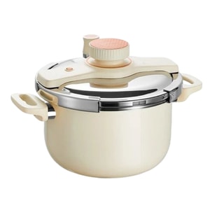 【中国直送】Supor ステンレス圧力鍋 ガス電磁調理器 万能 Yuexuan 圧力鍋 5L 3-5人用 360°蓋開閉