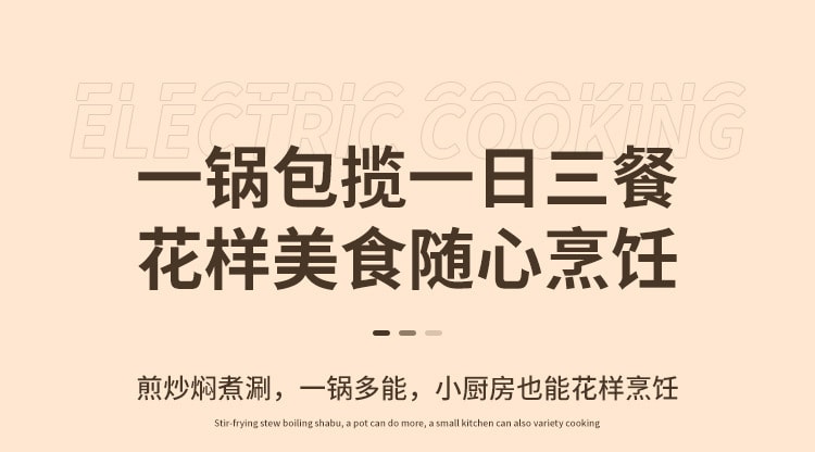力好佳 多功能鸳鸯锅电热火锅双胆电饭锅全自动电饭锅送蒸笼 一台
