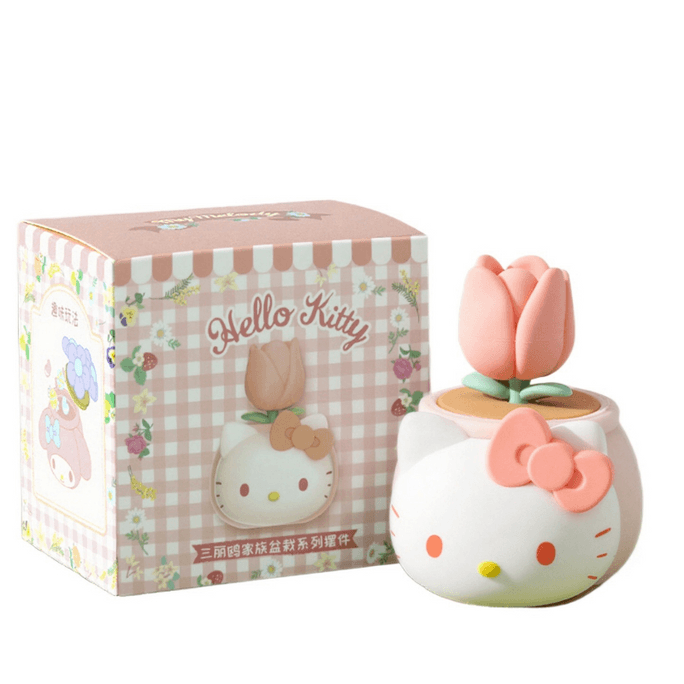【중국 직배송】 한국 HELLO KITTY HelloKitty 책상 장식품 만화 화분 장식품 키티*1개