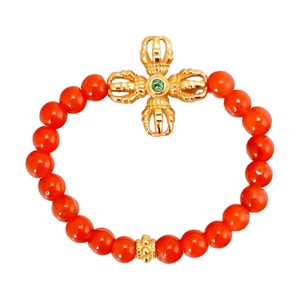 霊隠の祝福南赤瑪瑙リング赤い炎富運新年の贈り物