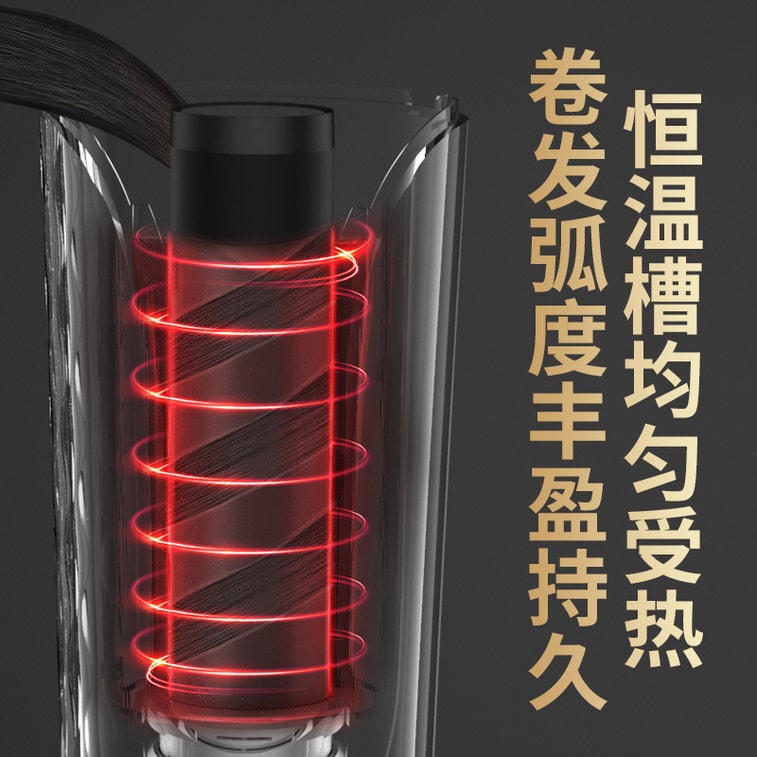 中国からのダイレクトメール Coopever 電気カーラーワイヤレスヘアアイロンポータブルヘアサロン USB 充電全自動回転スタイリングパープル 4