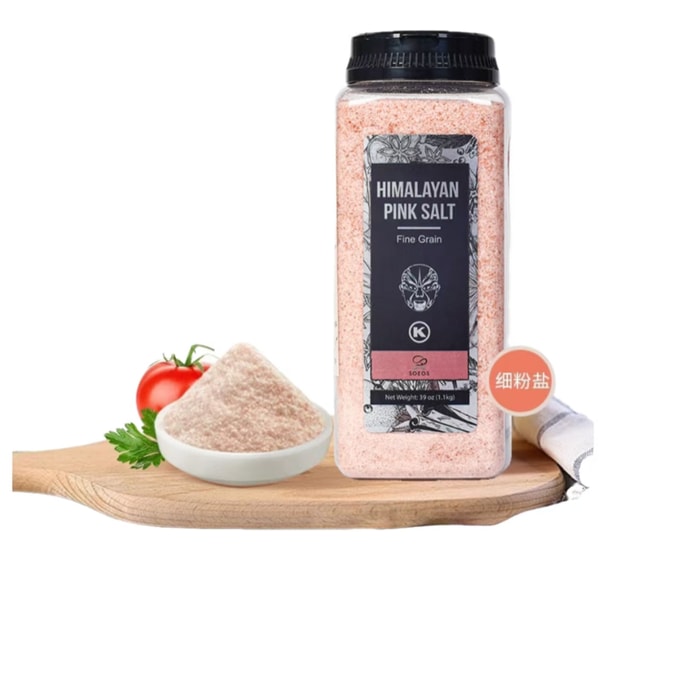 Rose salt fine powdered salt non-iodized well mine rock salt natural*1 jar 1100 g