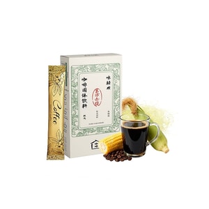 Corn Silk Black Coffee Slimming Coffee Fitness Zero Fat American Instant Coffee Jasmine Green Tea Coffee Powder Edema-reducing Refreshing Coffee Powder 6pcs/box