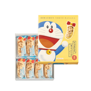 【Expédition directe du Japon】 TOKYO BANANA du Japon Lancement exclusif aux États-Unis Synchronisation Japon-États-Unis Nouvelle sortie TOKYO BANANA × Doraemon Gâteau saveur flan 8 pièces