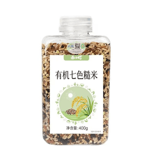 Organic Seven-color Brown Rice, New Harvest, Northeast Mixed Grains, Whole Grains, Seven-color Mix, 400g * 1 Bottle