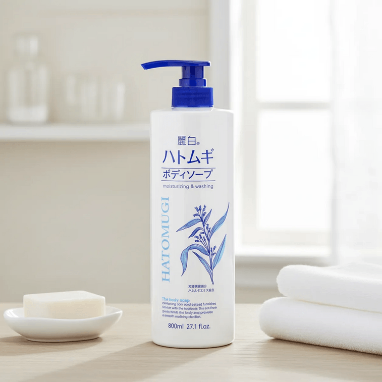 ハトムギ モイスチャライジング＆ウォッシングボディソープ 780ml×2【2個パック】 4