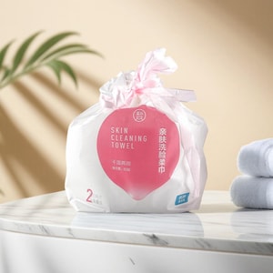 盒马 亲肤洗脸柔巾 加厚清洁洗脸巾 80段*2 干湿两用 不添加荧光剂 【超值装】