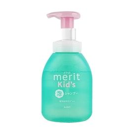 日本KAO花王 Merit兒童泡沫洗髮精 弱酸性無矽配方 330ml 新版本