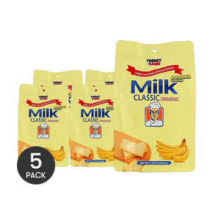 Milk Classic Rice Cracker Banana Flavor, 1.97 oz *5【5 Packs】【Non Fried】【Korea Trendy】