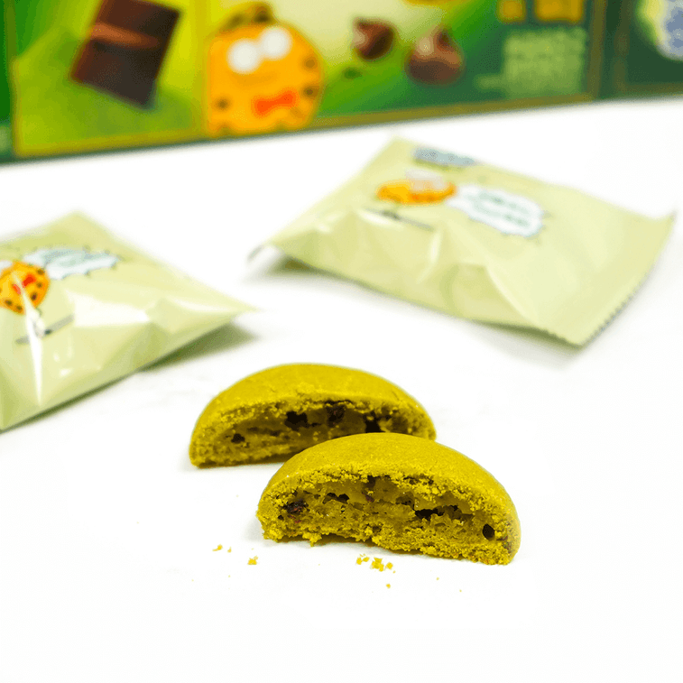 【限定口味】趣多多 爆逗曲奇 粒粒夹心软曲奇饼干 抹茶味 96g 9