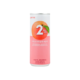 상쾌한 물 2% 복숭아 주스, 250ml