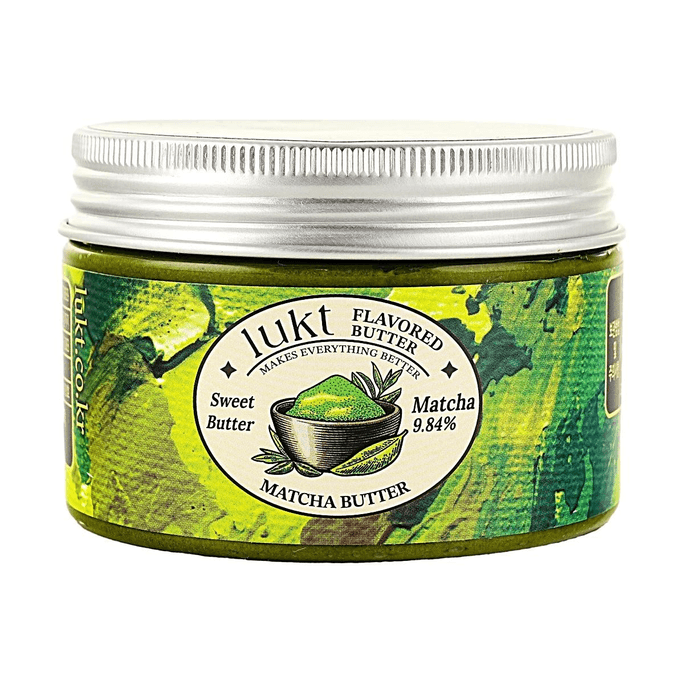 말차 버터 - 프랑스산 녹차 스프레드, 3.17oz (약 94g) [빵, 요거트, 베이커리용]