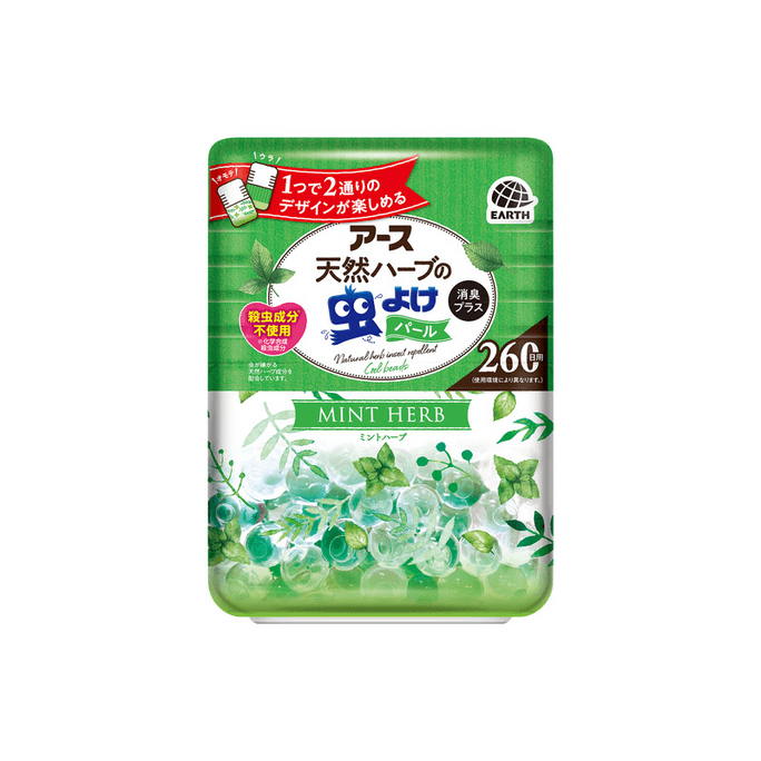【日本直邮】 日本 EARTH CORPORATION 驱虫空气清新剂 薄荷香 380g