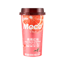 【王一博代言】香飘飘 MECO 蜜谷果汁茶 桃桃红柚味 400ml 夏季清爽冰饮 0脂肪