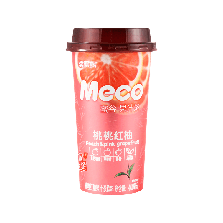 Peach & Pink Grapefruit Tea, 13.52 fl oz *6【6 Packs】 12