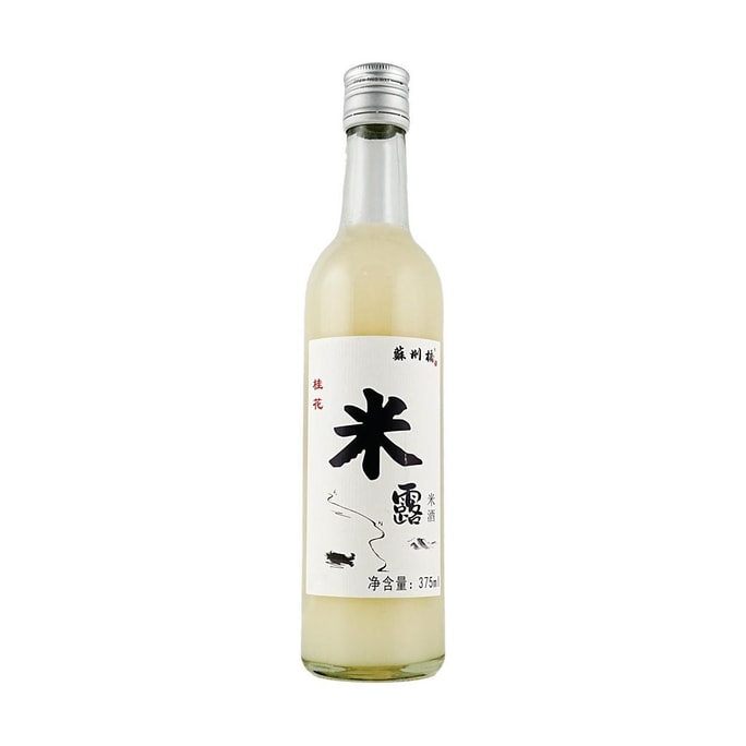 蘇州橋 桂花米露 米酒醪糟甜酒 375ml【0.5%vol低度微醺小酒】【溫潤適口 馥鬱清甜】【江南特產】