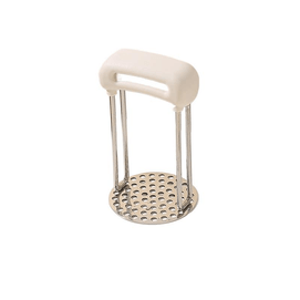 【中国直邮】 川岛屋 土豆泥压泥器316不锈钢婴儿辅食按压捣泥器白色12.5*7cm*1个