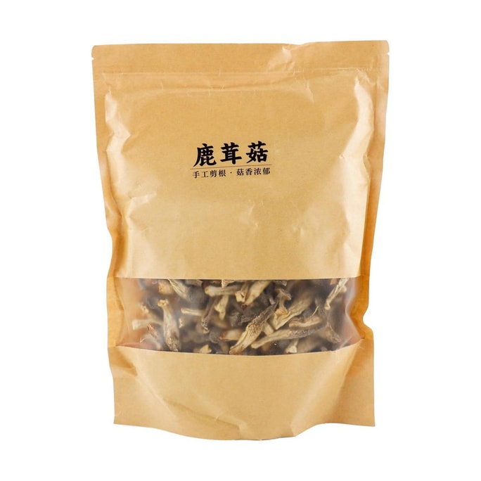 裕庆堂 鹿茸菇 中大条菌菇蘑菇干货 300g【煲汤火锅食材】