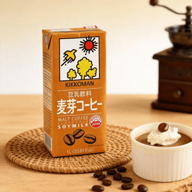 日本KIKKOMAN  麦芽咖啡豆乳 豆奶饮料  1L