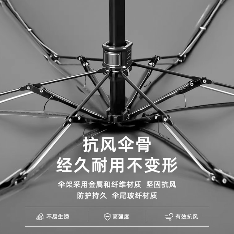 Gradient Blue Umbrella, Mini Pocket Umbrella, UPF50+ UV Protection, Windproof & Waterproof, Compact Folding Umbrella for Daily Use. 3
