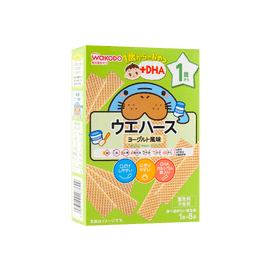 Baby Toddler DHA Wafer Cookie Teether, Yogurt Flavor, 12mo+