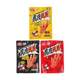 纯味 虎皮凤爪 黑鸭味+香辣味+五香味 140g*3包【3种口味组合装】【超好吃!!】